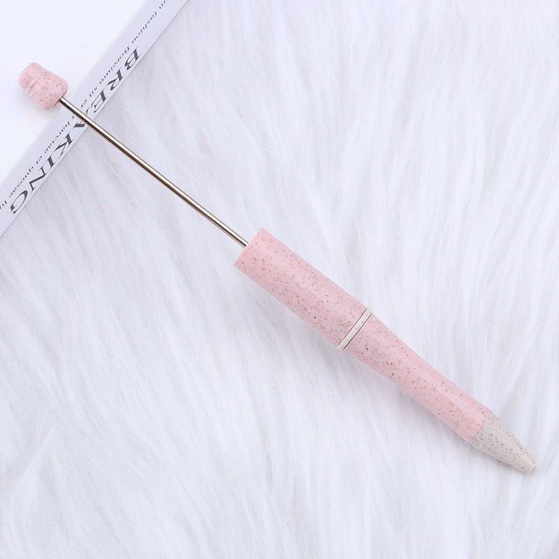 Wholesale Beadable Pen Environmentally Friendly Wheat Straw Material DIY Beadable Pens